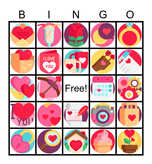 Friendship Party Bingo Card
