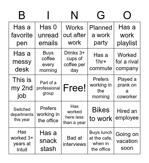 ESC Offsite BINGO Card