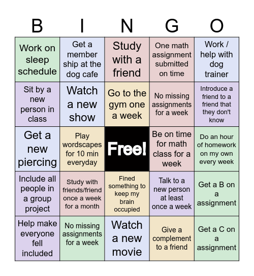 CREST Bingo Card