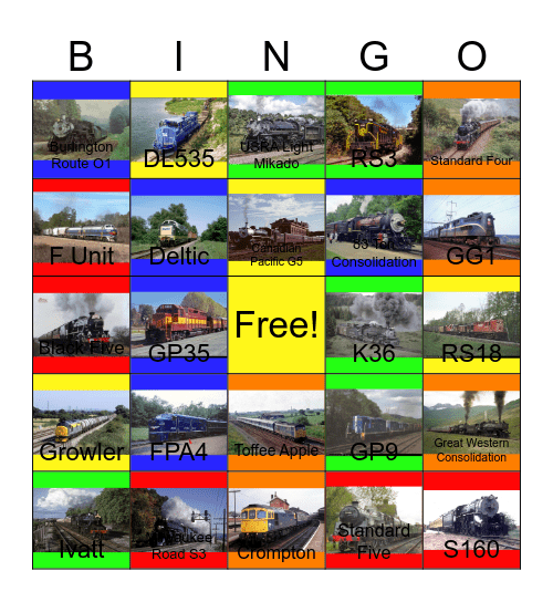 Day Out with Thomas Rides that they would like to bring back someday Bingo Card