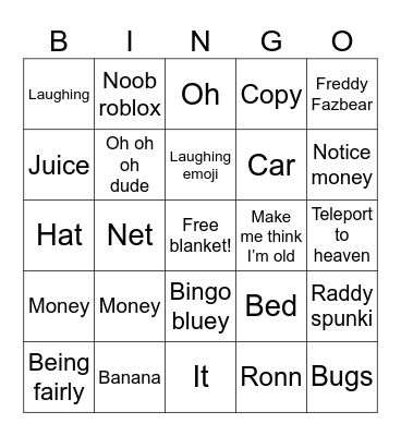 Wish for…. Bingo Card