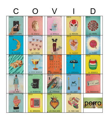 Virtual Loteria Bingo Card
