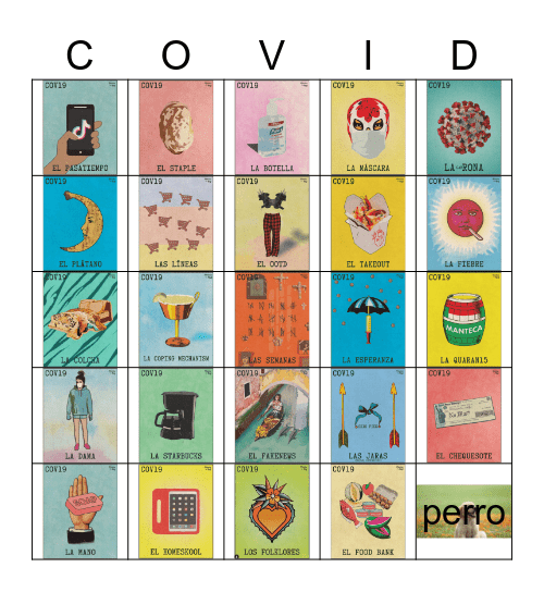 Virtual Loteria Bingo Card