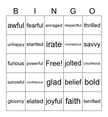 Highgate Fun Bingo Card