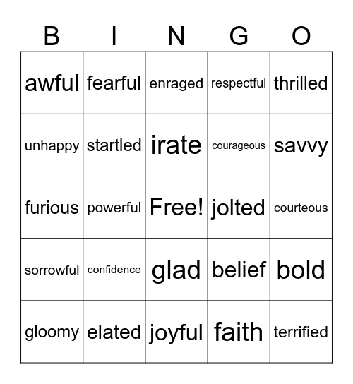 Highgate Fun Bingo Card