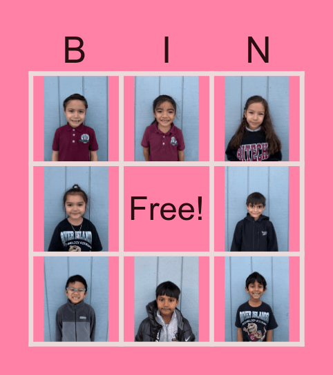 Mrs. Watt’s Friendship Bingo Card