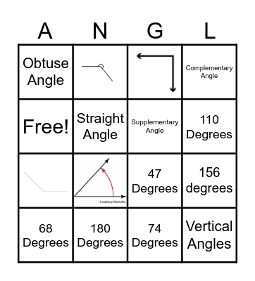 Angles Bingo Card