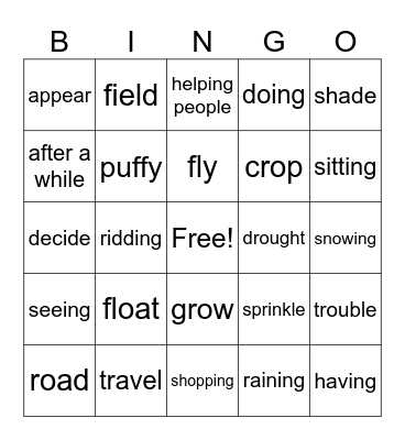 IA unit 3 Bingo Card