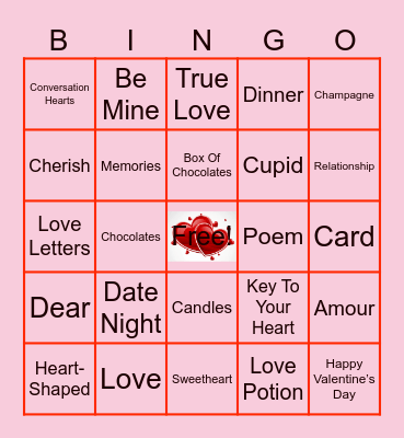 Valentine’s Day Bingo Card