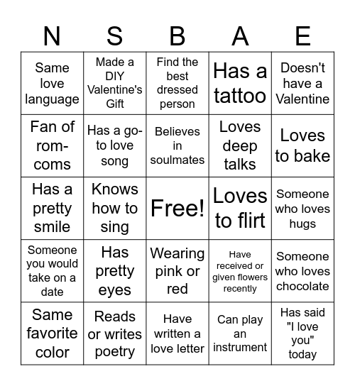 Ice Breaker Bingo Card