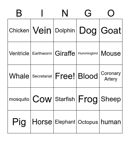 Valentine's Bingo Card
