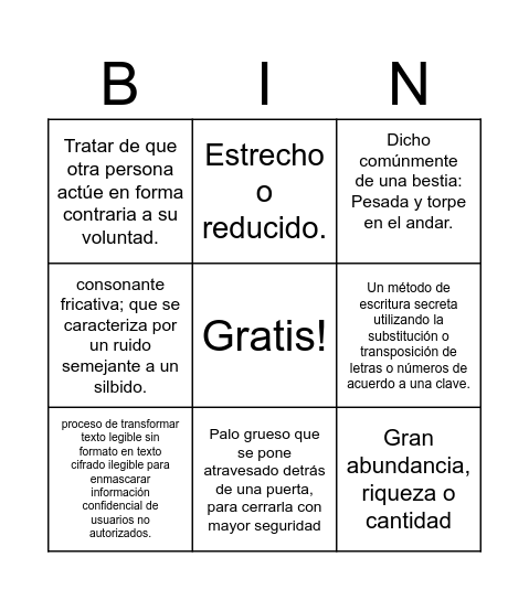 G7 SLA Repaso - 7AB:  El hombre invisible, Semana 2 Bingo Card