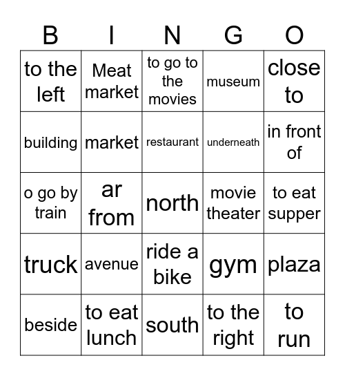 U3 te acuerdas Bingo Card