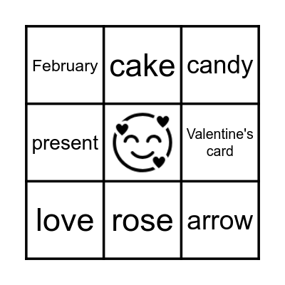 Valentine's Day Bingo Card