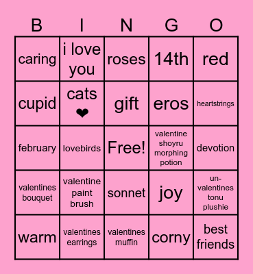 Valentine Bingo! Bingo Card