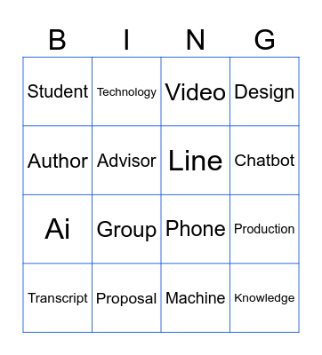 FAHSAIII GAME Bingo Card