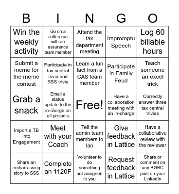 BGBC Bingo 2025 - Round 3 Bingo Card
