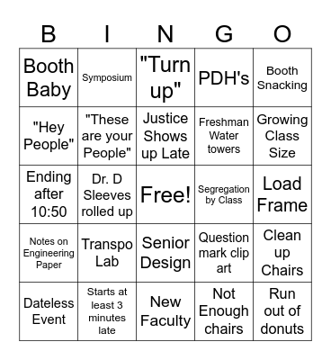 CE Bingo Card