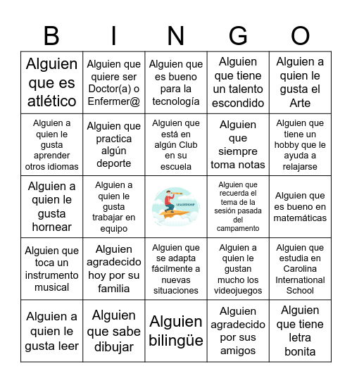 "NEXT GEN" HUMAN BINGO Card