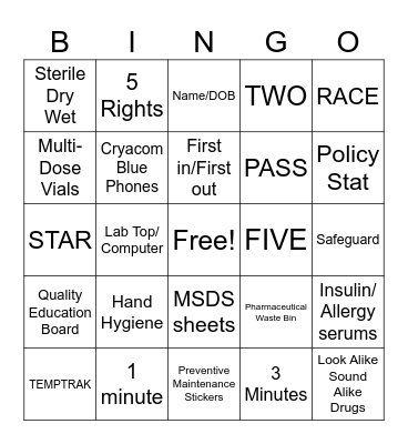 DNV BINGO Card
