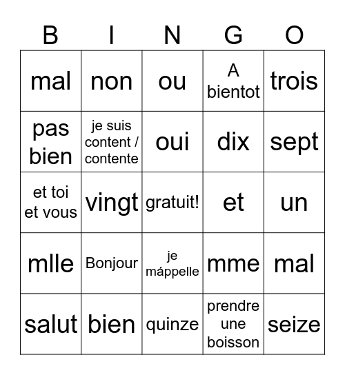 Jayda Delgado Bingo Card