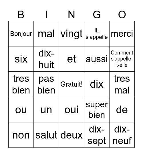 Collin Myre Bingo Card