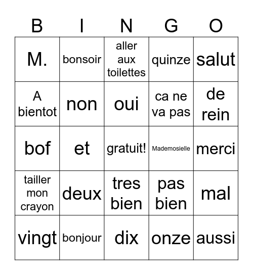 Chelsey Pask Bingo Card