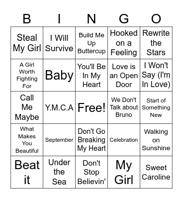 Valentine's Bingo Card