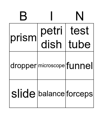 BB11 U4 Bingo Card