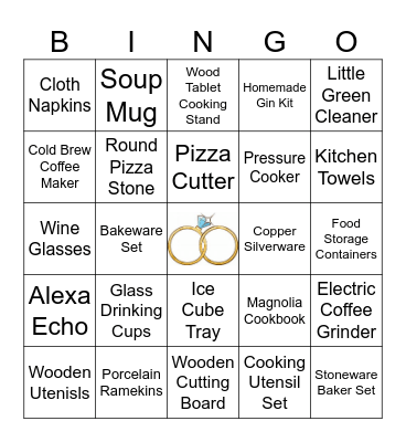 Brenna's Gift Bingo Card