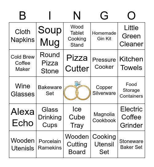 Brenna's Gift Bingo Card