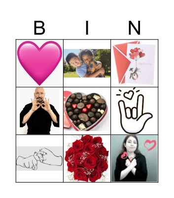 Valentine's Bingo Card