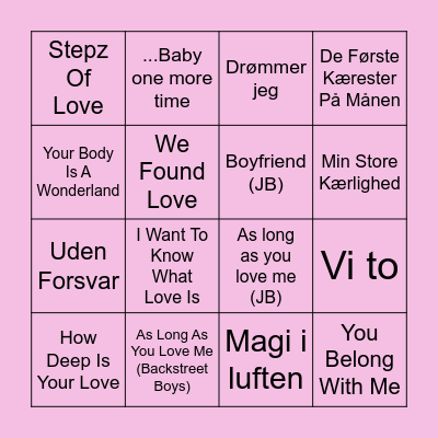 freBAR Musik Bingo Card