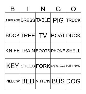 Classroom Bingo Card
