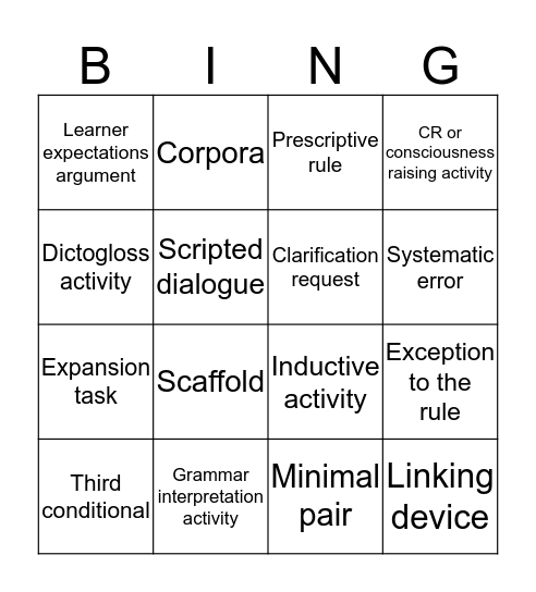 Bingo game SoE Bingo Card