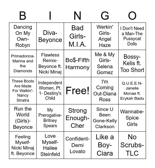 Galentine's Edition #1 Bingo Card