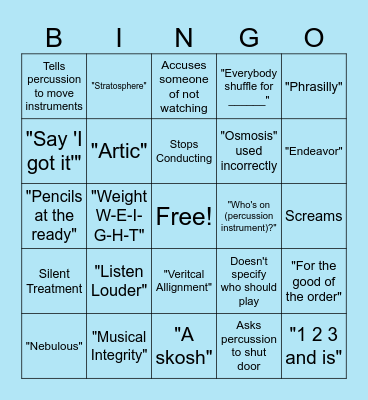 BLINGO! Bingo Card