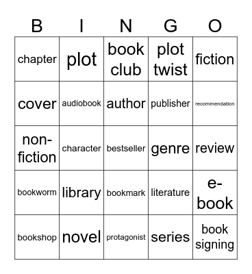 BOOKS! Bingo Card