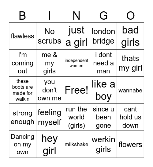 Galentines Bingo Card