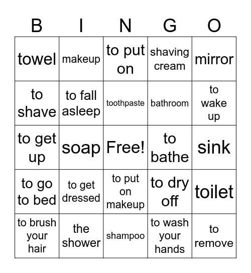 La Rutina Diaria Bingo Card