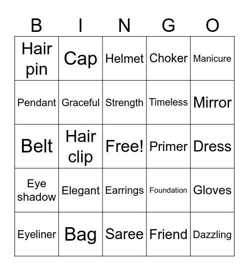 CKB women’s day-Red carpet Bingo Card