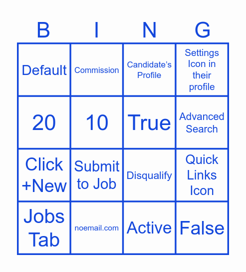 Ceipal ATS Bingo Card
