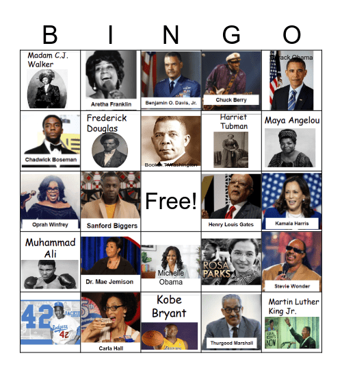 Black History Month Bingo Card