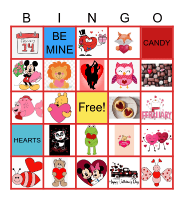 Groups Valentine's Day Bingo Card