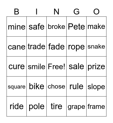 Bingo Card