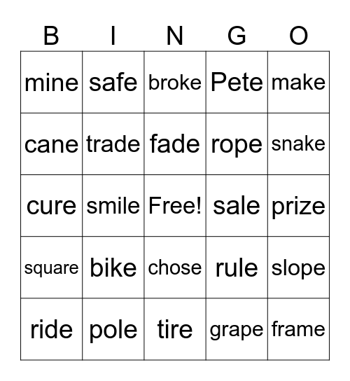 Bingo Card
