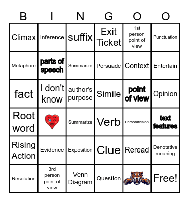 We LOVE RLA!!!! Bingo Card
