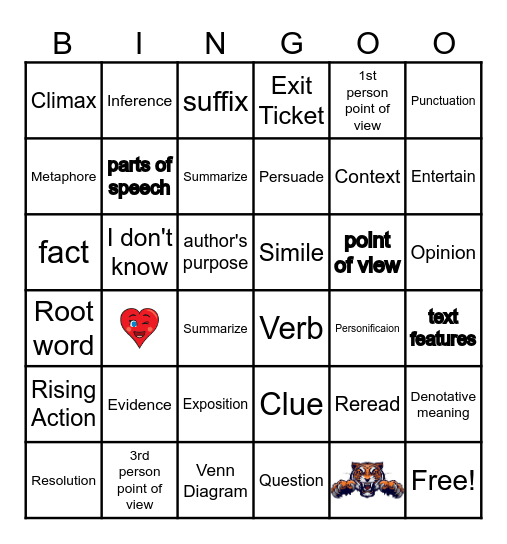 We LOVE RLA!!!! Bingo Card