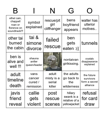 yellowjackets season 3 craziness Bingo Card