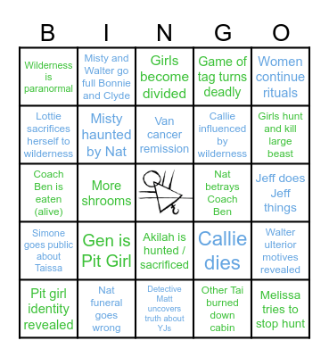 Yellowjackets S3 BINGO Card